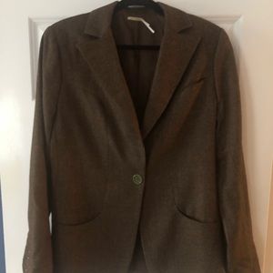 MaxStudio brown single button blazer. Sz 10